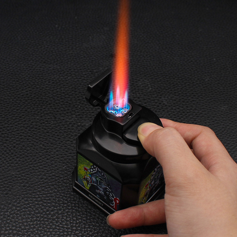 Commercial Printing Press - Новая газовая зажигалка HONEST Red Flame,