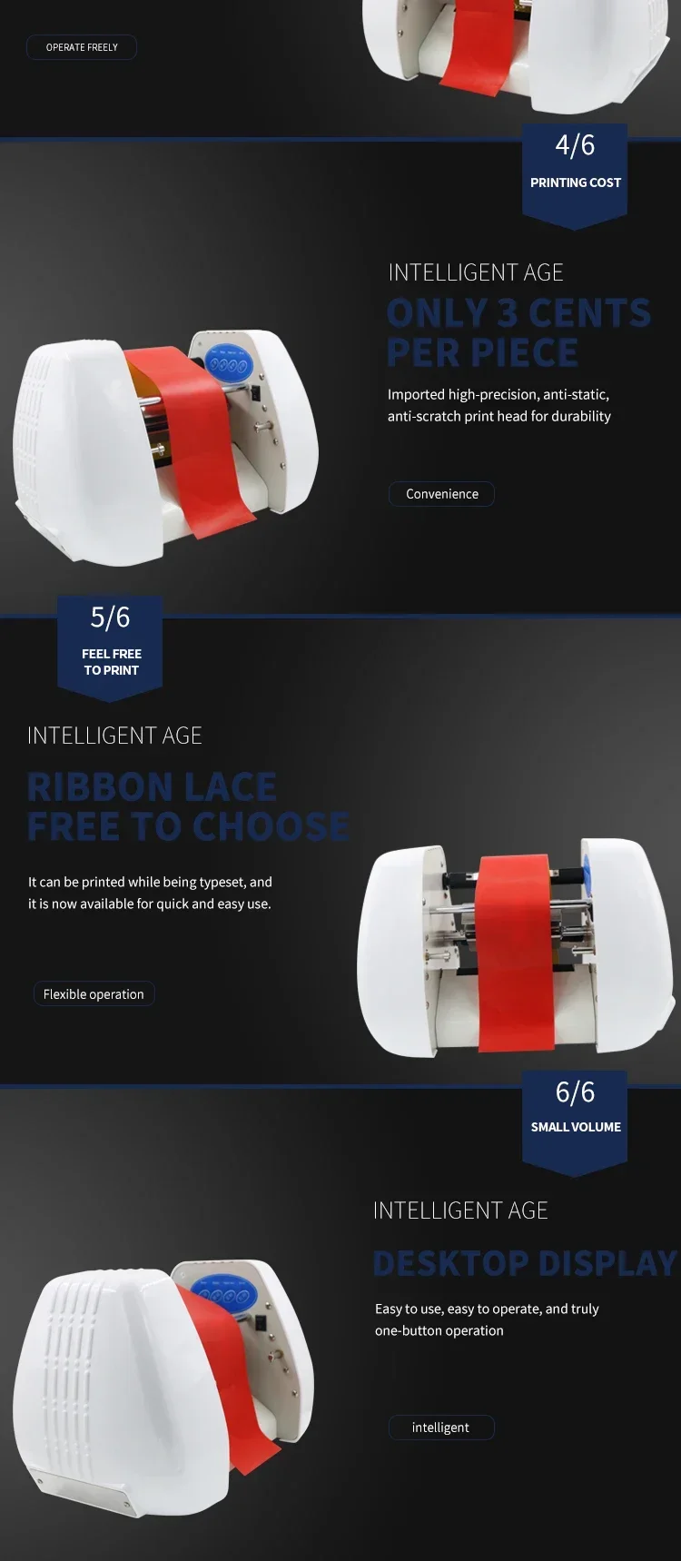 Commercial Ribbon Printing Machine - Прямые продажи с завода: Цифровой автоматический