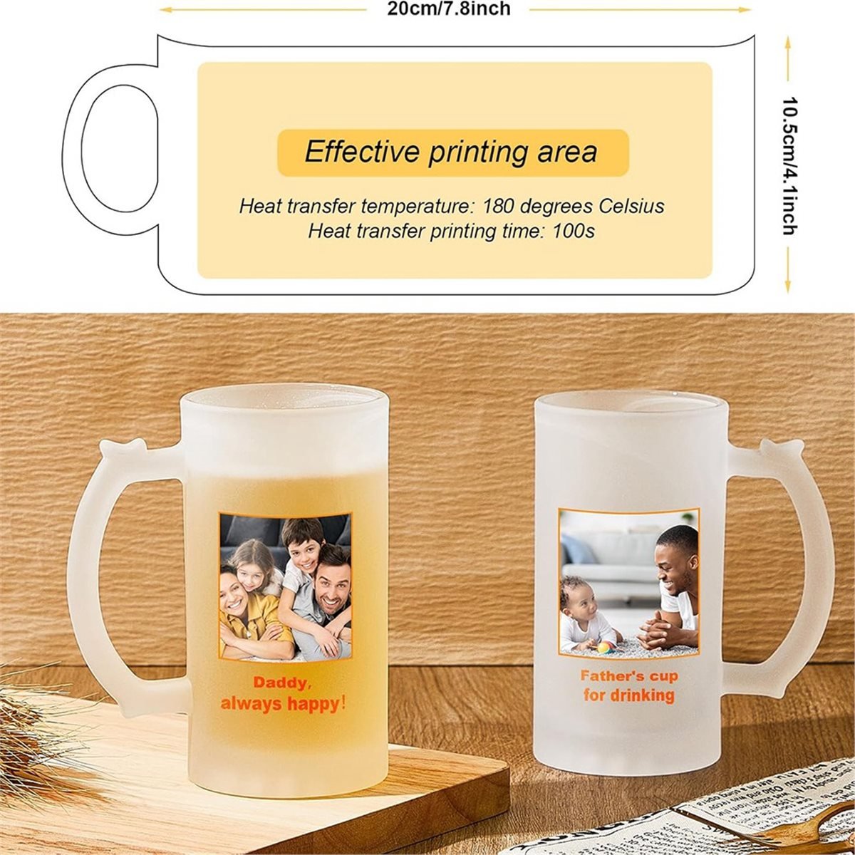 2 шт., пустые пивные кружки дл – обзор и цена Sublimation Mug Blank