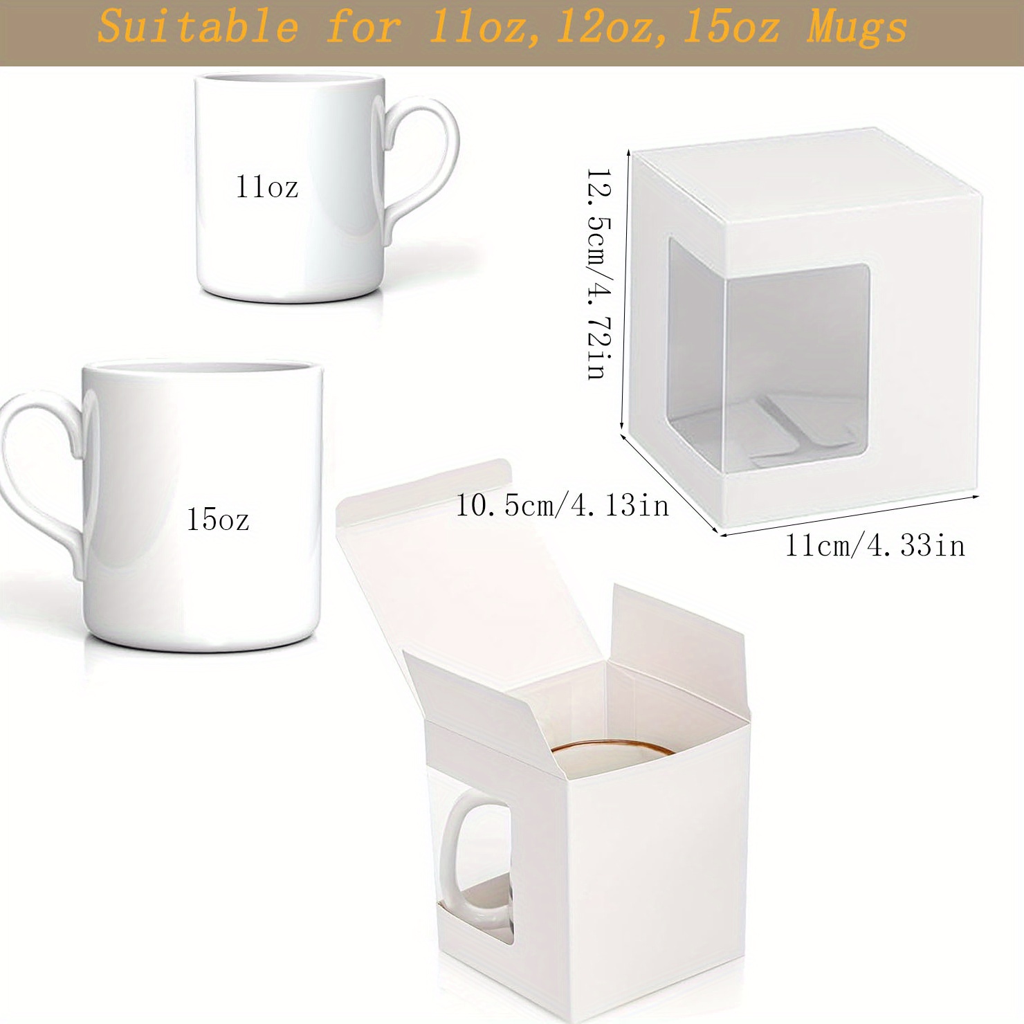 12 упаковок подарочных коробок – обзор и цена Sublimation Mug Blank